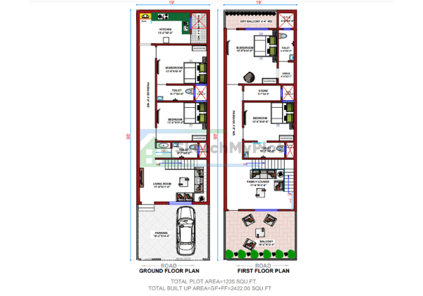 20x60 Floor Plan