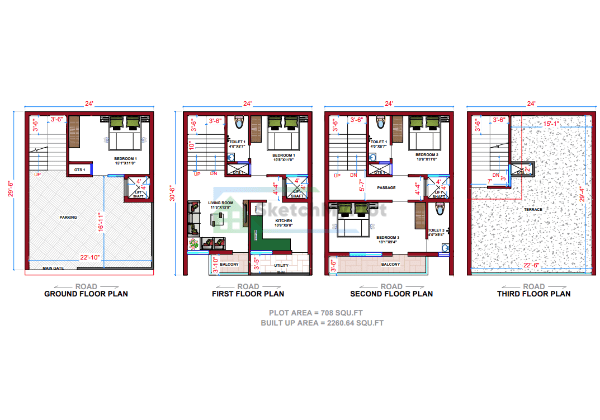 25x45 Floor Plan