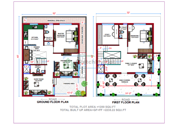 30x40 Floor Plan