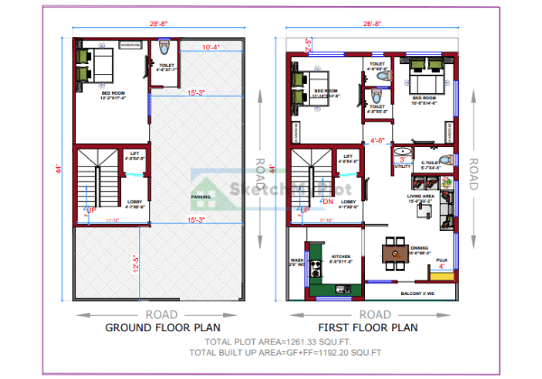 30x45 Floor Plan